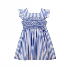 Fernanda Dress, Blue Stripes