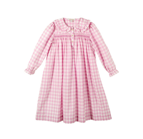 Sofia Gown, Pink Gingham