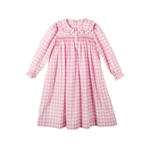 Sofia Gown, Pink Gingham