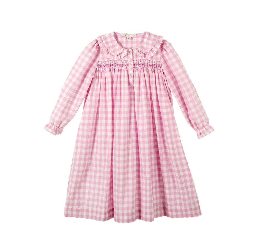 Sofia Gown, Pink Gingham