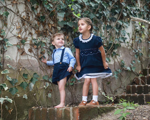 Pasochoa Dress, Blue  Corduroy