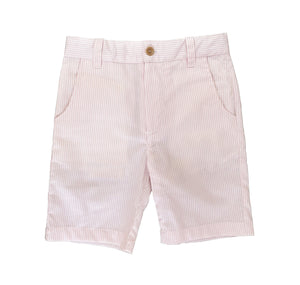 Adrian Bermuda Shorts, Pink Stripes – Finita Kids