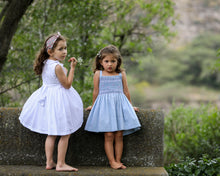 Elena Dress, White Plumeti